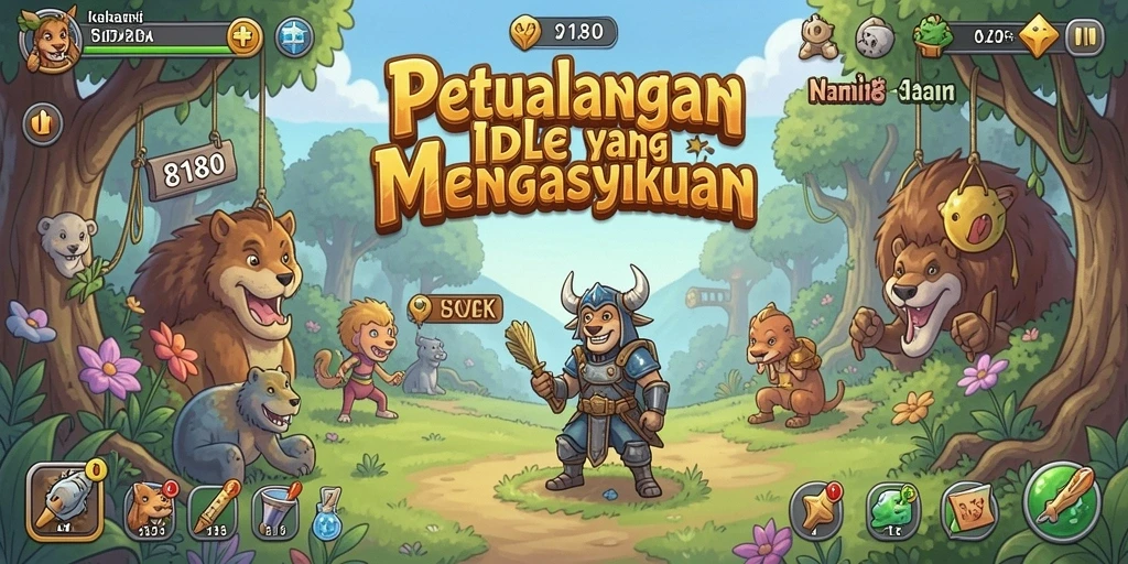 Tampilan gameplay seru dan menarik dari game Idle 8180.