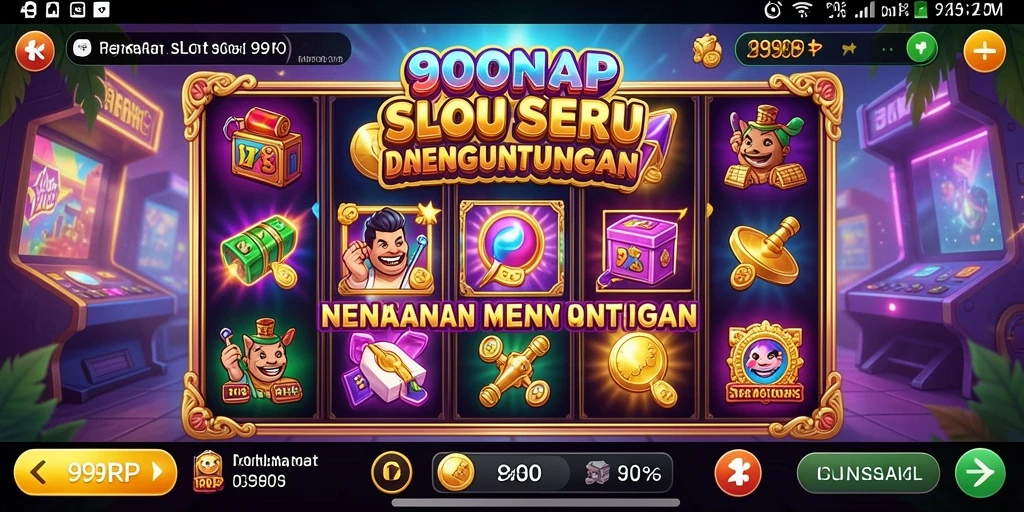 Gambaran seru gameplay Slot di aplikasi 99RP.