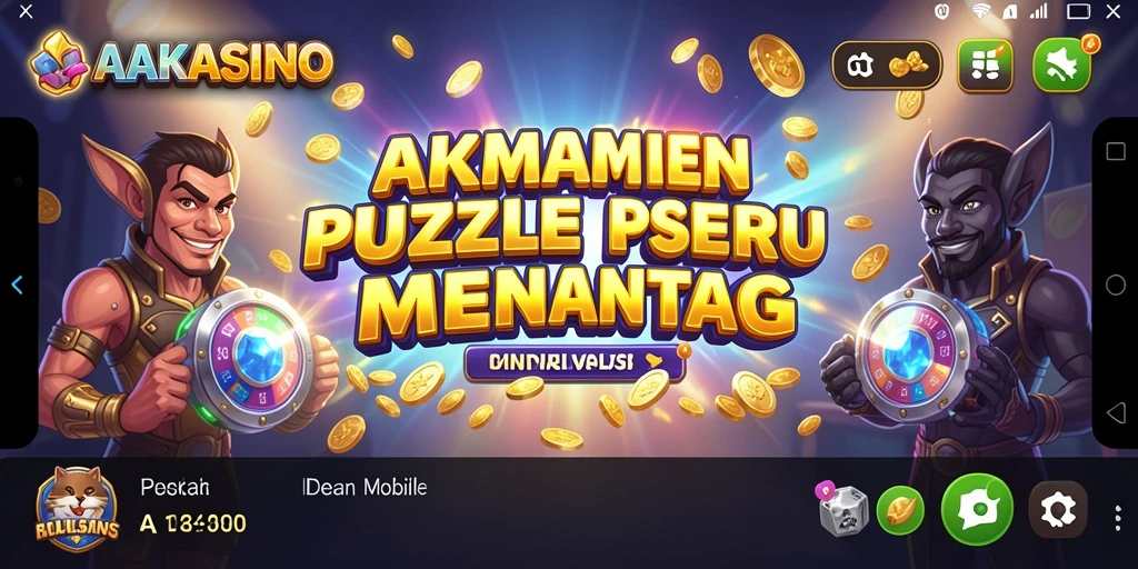 Tangkapan layar gameplay AAKASINO menunjukkan tantangan puzzle yang menegangkan.