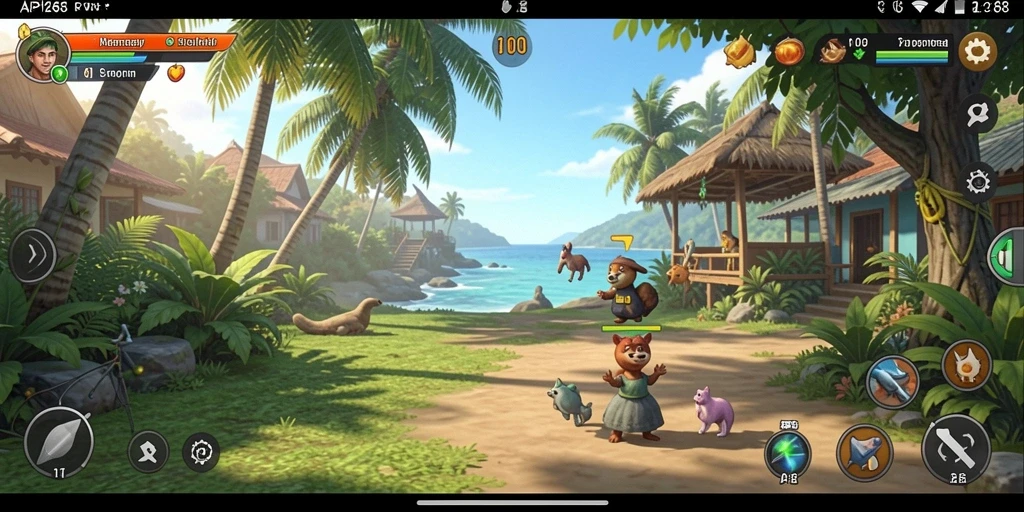Tampilan gameplay menarik dan penuh warna dari API288.