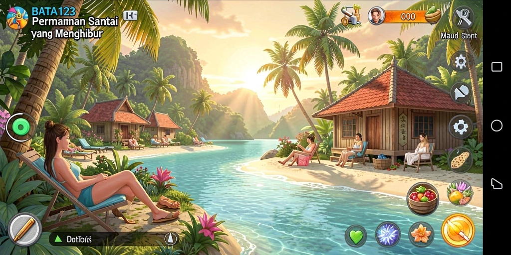 Tampilan gameplay BATA123 yang mengasyikkan dan penuh warna.