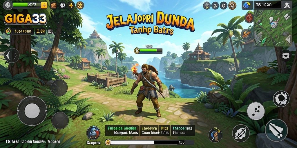 Screenshot gameplay yang menampilkan petualangan seru di dunia terbuka.