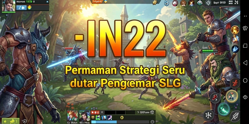 Screenshot gameplay <strong>IN22</strong> menampilkan pertempuran seru dan strategi yang mendalam.