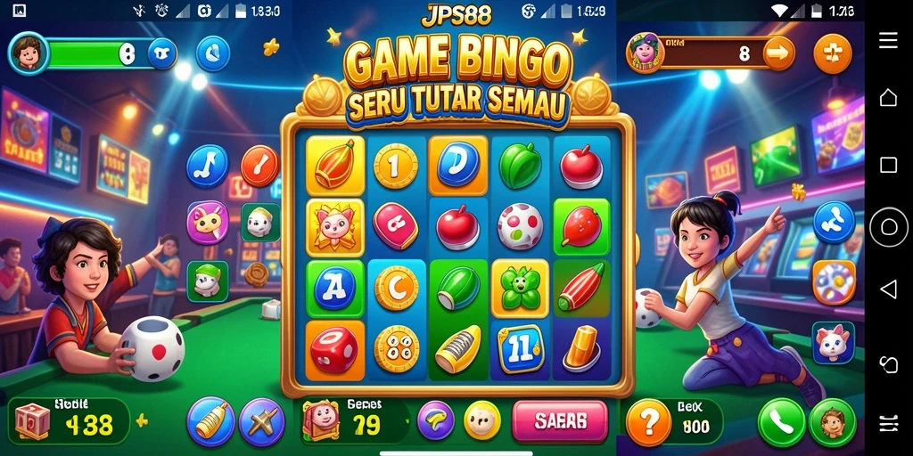 Tampilan gameplay seru JPS88 dengan desain bingo yang menarik.