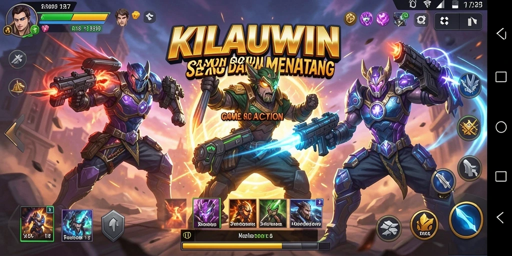 Gameplay KILAUWIN yang mendebarkan dan penuh aksi.