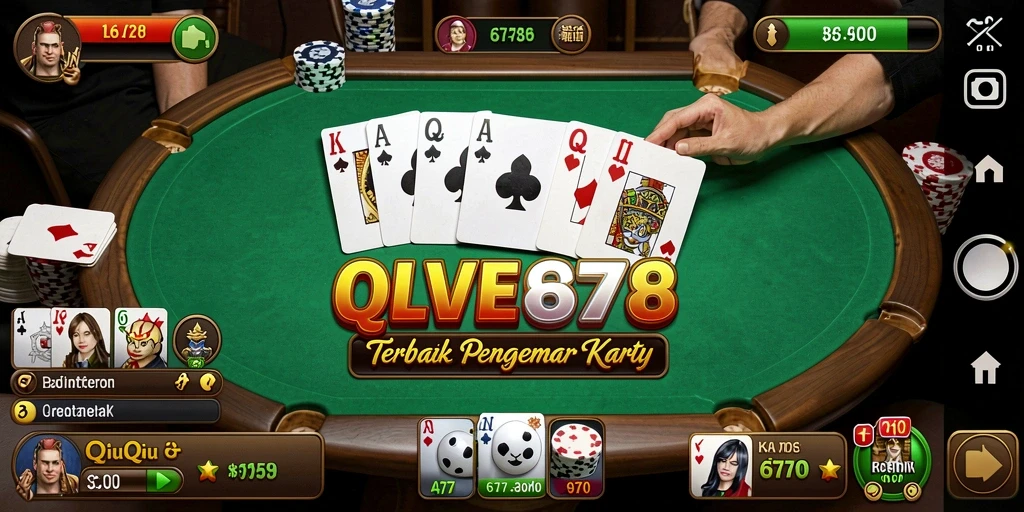 Tampilan gameplay QiuQiu yang seru dan interaktif.