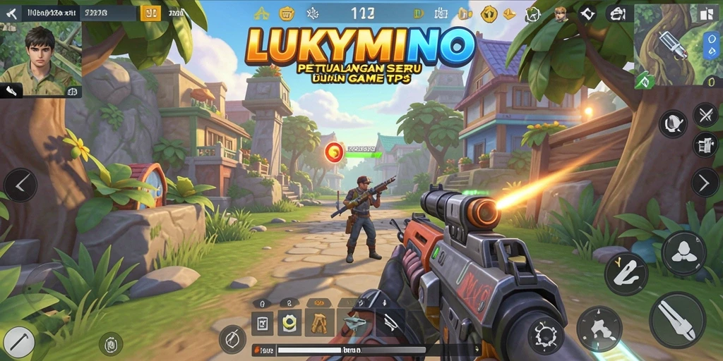 Tampilan gameplay seru di LUKYMINO dengan aksi menegangkan.
