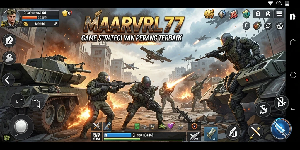 Tampilan gameplay MARVRL77 yang mendebarkan dan strategi yang mendalam.