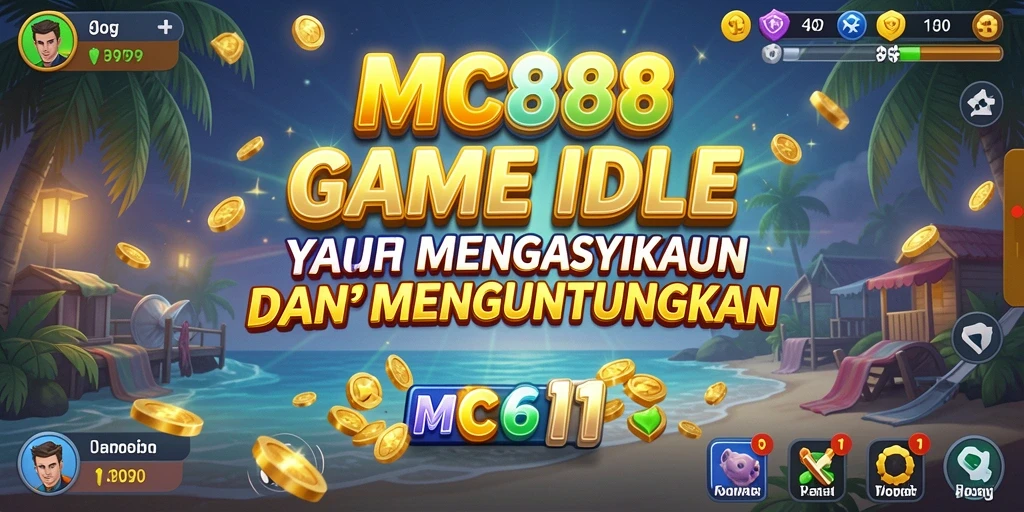 Screenshot utama MC888 menampilkan gameplay Idle yang adiktif.