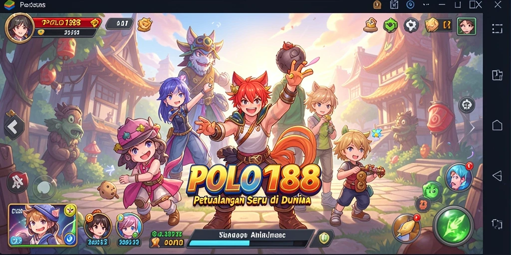 Screenshot gameplay POLO188 menampilkan aksi karakter anime yang mendebarkan.
