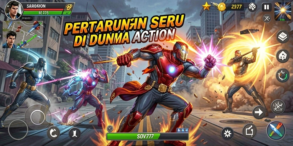 Screenshot utama SOV777 menampilkan pertempuran yang mendebarkan.