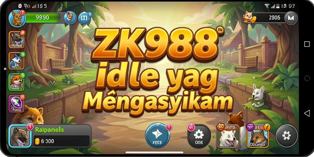Tampilan menarik gameplay ZK988 dalam mode Idle.